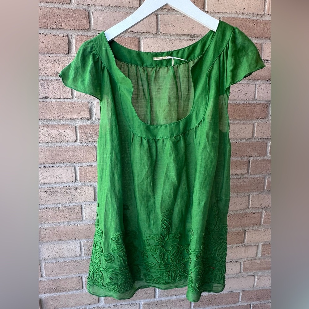 RICH Green Women's Sheer Top - GORGEOUS